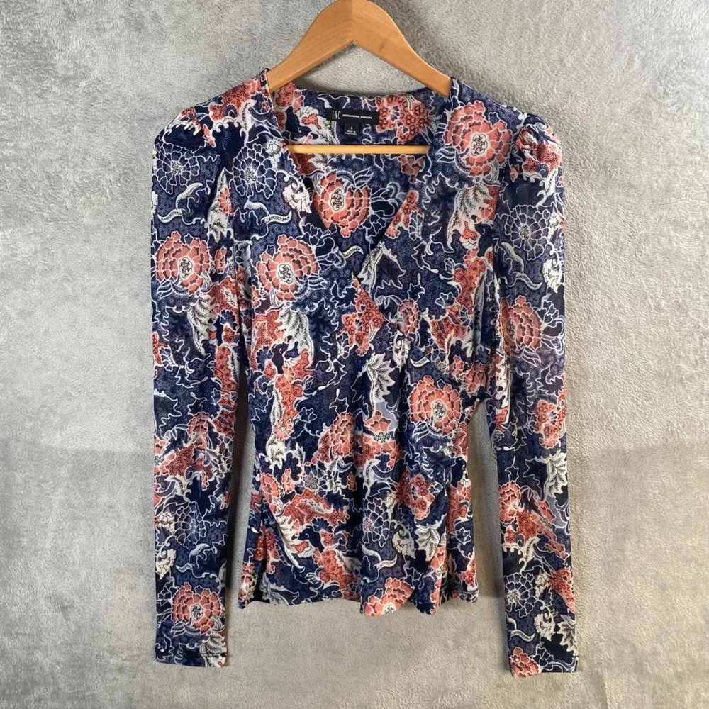 Y2k Top Womens Small Floral‎ Mesh Fairy Grunge Boho Whimsigoth Indie